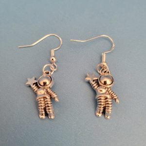 Starry Eyed Space Girl Pierced Earrings