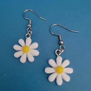 Fresh As A Daisy Resin Pierced Earrings