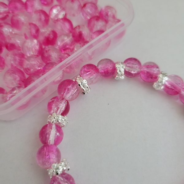 Hot pink stretch bracelet