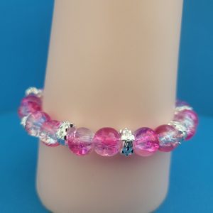 Hot pink stretch bracelet