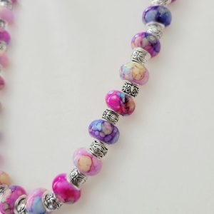 Miami Twilight Watercolor European Bead Necklace