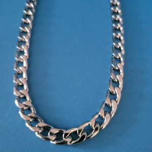 Fathers Day Special 18 Inch Stainless Steel Mens Cuban Link Curb Chain