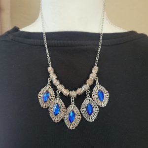 Vintage Estate - Baroque Sapphire Blue Cascade Necklace