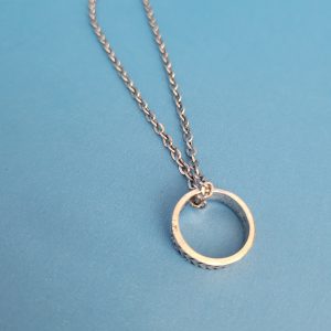 Vintage Estate - Etched Ring Necklace