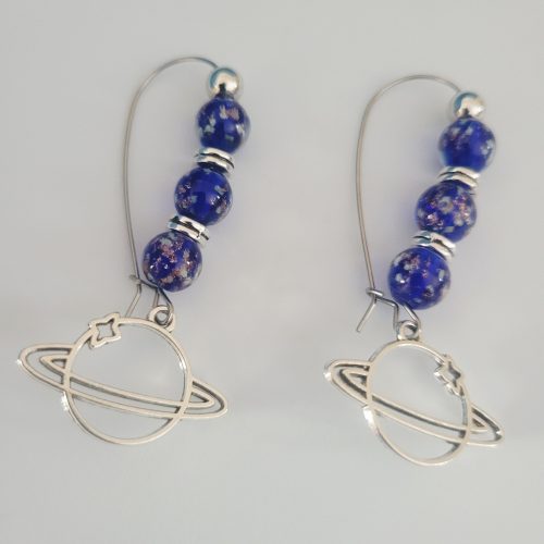 Interstellar Firefly Glow In The Dark Saturn Earrings