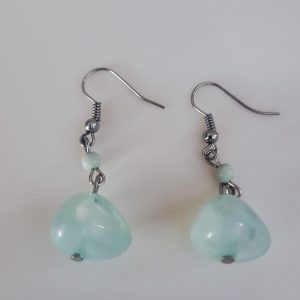 Estate - Mermaids Ocean Jewel Aquamarine Earrings