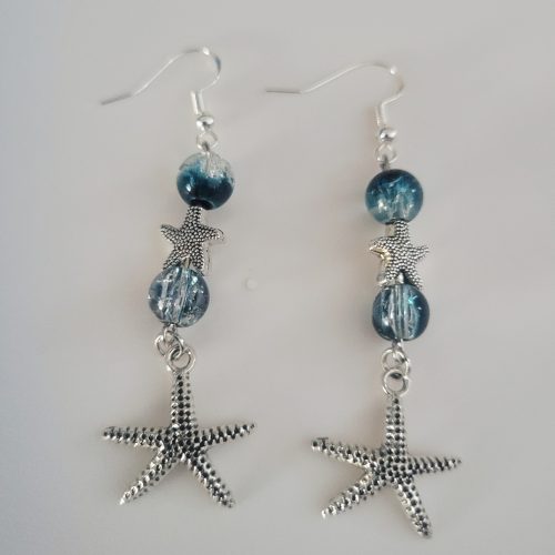 St Augustine Starfish - Deep Sea Blue Earrings