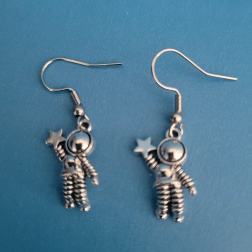 Starry Eyed Space Girl Charm Earrings