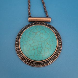 Estate - Red Copper Turquoise Legacy Necklace