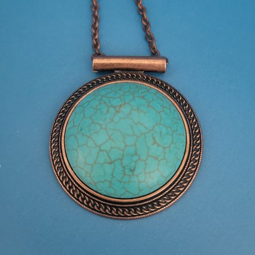 Estate - Red Copper Turquoise Legacy Necklace