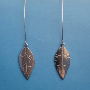 Big Beautiful Leaves Long Drop Earrings