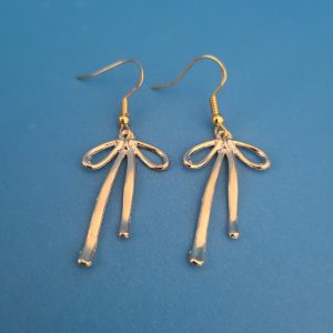 Bowknot Coquette Gold Color Earrings