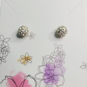 Vintage Estate Sparkle Sphere Post Pierced Earrings