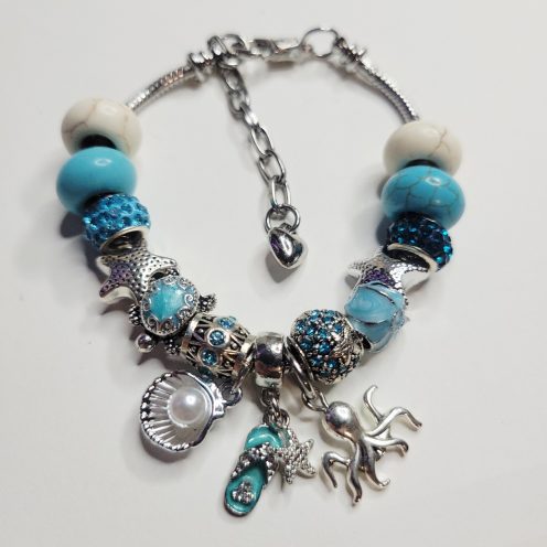 Pandora Style Charm Bracelet - Pacific Heights Glow In The Dark