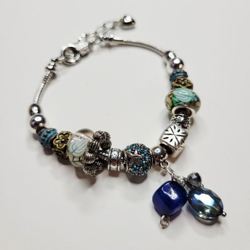Pandora Style Charm Bracelet - Premium Mix Glow In The Dark