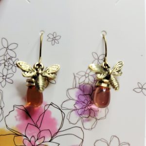 Honey Bee Honey Pot Earrings