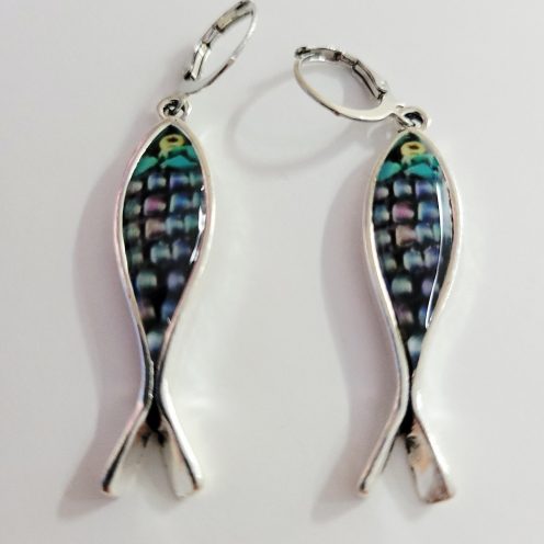 Cheap Fish Leverback Earrings Choice Of Colors