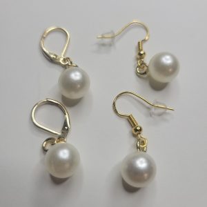 Pearly Whites Earrings In French Leverback Or Hooks