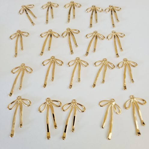 Closeout - Gold Color Asian Bowknot Bow Charms (20)