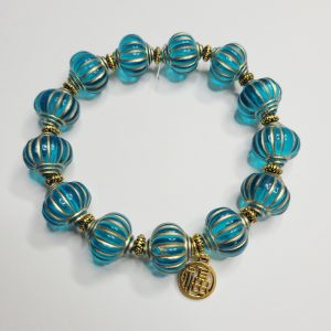 Chinese Lantern Good Luck Charm Stretch Bracelet