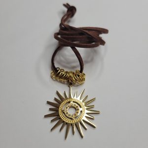 Vintage Sparkling Sunshine Pendant Necklace