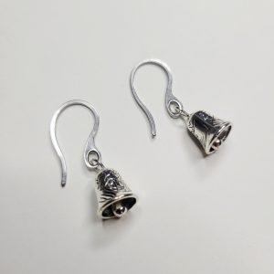 Christmas Silver Bells French Earrings