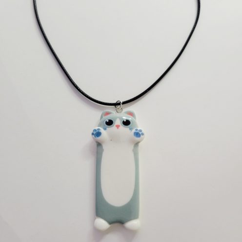 Cat Lady Large Cat Pendant Necklaces - Choose Colors