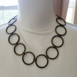 Bronze Hoop Necklace - 19 Inch