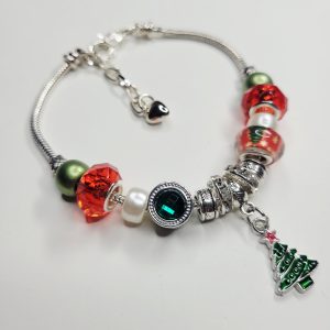 Pandora Style Christmas Tree Charm Bracelet – XL