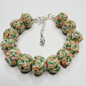 Pandora Style Korean Yarn Ball Charm Bracelet